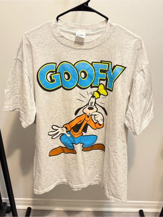 Disney Other - Disney Goofy Graphic Tee - White with Blue, Orange & Yellow